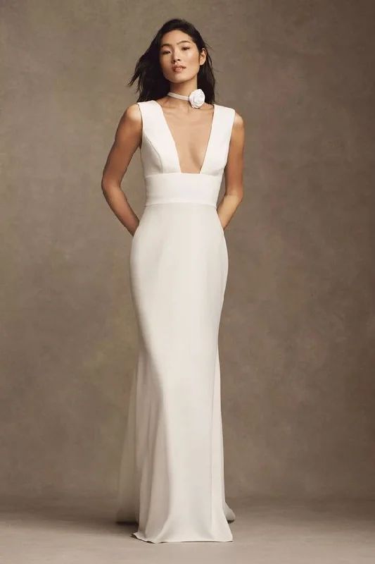 Wedding dresses with illusion necklines for a modern feel-Wtoo by Watters Chloe Gown Wedding dresses with illusion necklines for a modern feel-Wtoo by Watters Chloe Gown