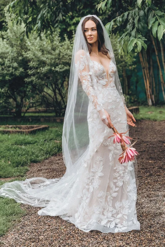 Wedding dresses with floral appliqué for a modern feel-Wtoo Paloma Gown